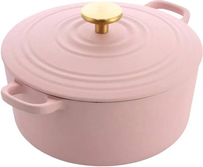 BK Bourgogne Braadpan Blush Pink 24 cm Gietijzer