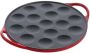 BK -BOUR CastIron Ind opn panc_pan 25cm 16 moulds Chili Red - Thumbnail 2