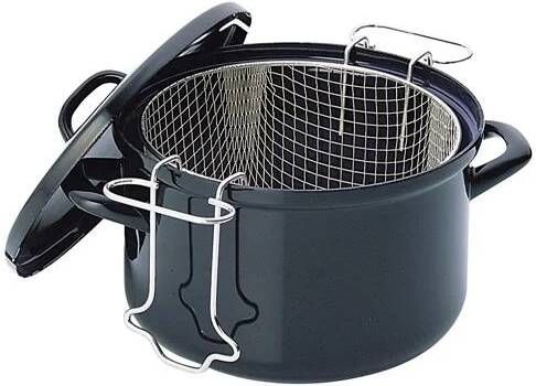 BK Fortalit frituurpan Ø24 cm zwart emaille inductie - Foto 2