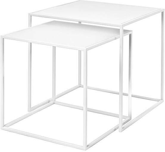 Blomus Fera Bijzettafel | Wit | Staal