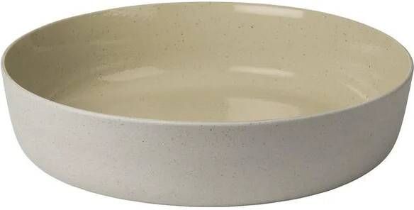 Blomus Sablo Serveerschaal 28 Cm | Beige | Stoneware