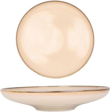 Bonna Diep bord Sand Hygge Porselein 25 cm 1300 cc set van 6