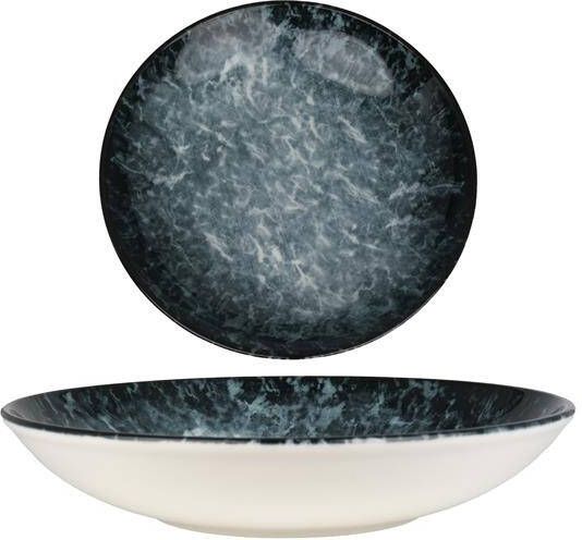 Bonna Diep bord Sepia Porselein 25 cm (1300cc) set van 6