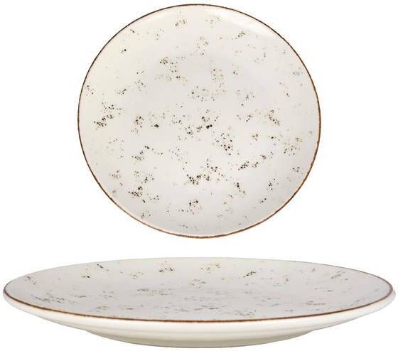 Bonna Dinerbord Grain Porselein 25 cm set van 6