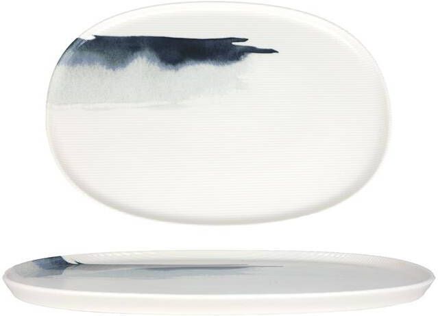 Bonna Serveerschaal Blue Wave Porselein 34 cm set van 2