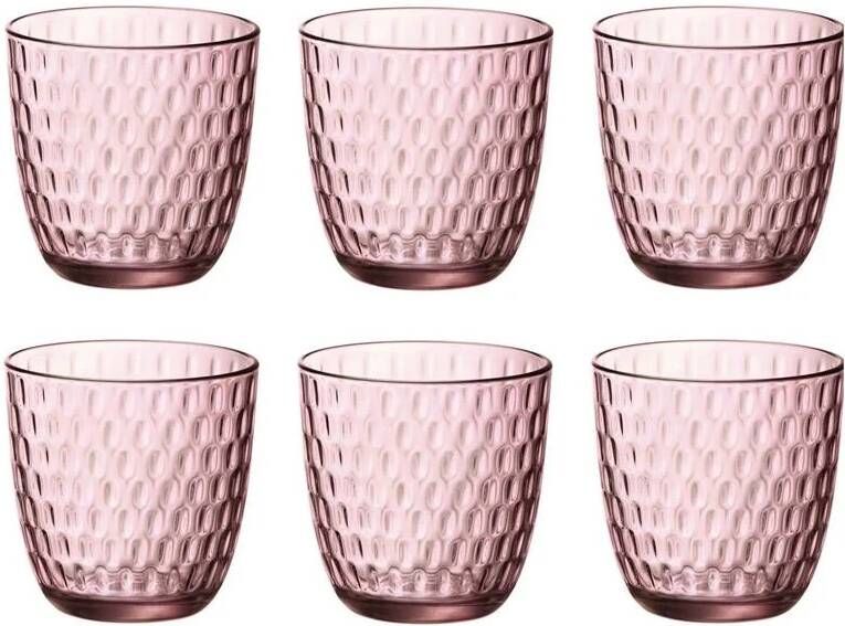 Bormioli Rocco Waterglazen Slot Roze 290 ml 6 stuks