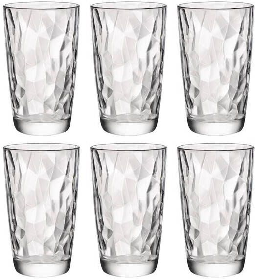 Bormioli Rocco Longdrinkglazen Diamond Transparant 470 ml 6 Stuks