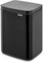 Brabantia bo afvalemmer 4 liter met kunststof binnenemmer matt black - Thumbnail 2