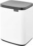 Brabantia bo afvalemmer 7 liter met kunststof binnenemmer white - Thumbnail 2