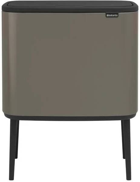 Brabantia Bo Touch Bin Afvalemmer 3 x 11 L Platinum