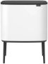 Brabantia Bo Touch Bin Prullenbak 3 x 11 liter Afvalscheiding White - Thumbnail 2