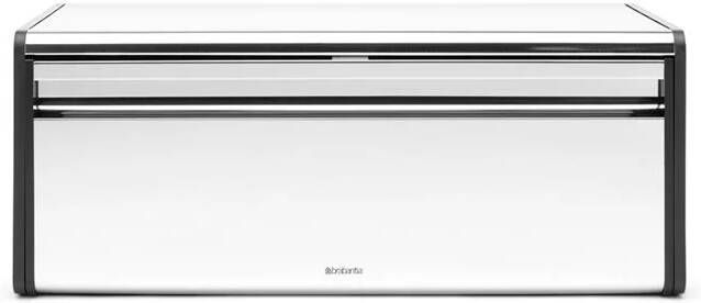 Brabantia Broodtrommel met klepdeksel Brilliant Steel