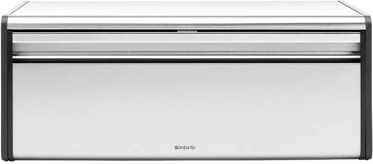 Brabantia broodtrommel met klepdeksel Matt Steel