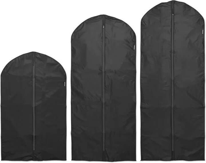 Brabantia Kledinghoezen M L en XL Set van 3 Zwart