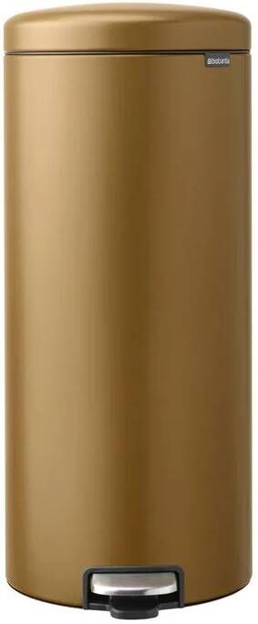 Brabantia pedaalemmer NewIcon 30 liter warm brass