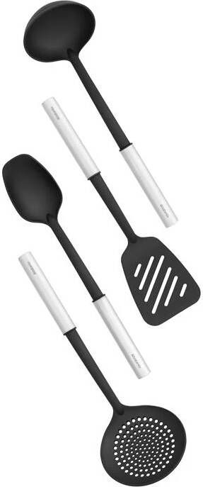 Brabantia Profile keukengerei anti-aanbak set van 4 (Soeplepel Opscheplepel Bakspaan Schuimspaan) RVS - Foto 2