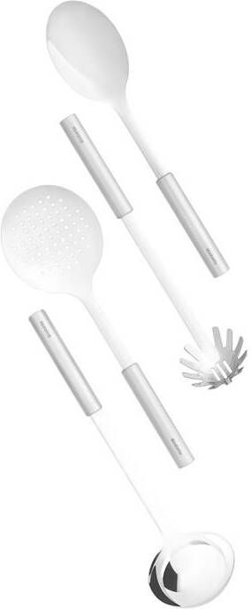 Brabantia Profile keukengerei set van 4 (Soeplepel Opscheplepel Spaghettilepel Schuimspaan) RVS - Foto 2