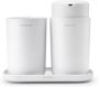 Brabantia ReNew Badkameraccessoires Set van 3 White - Thumbnail 1