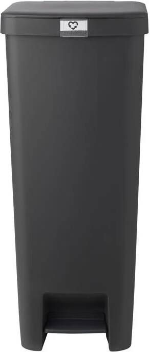 Brabantia Step Up pedaalemmer 40 liter dark grey