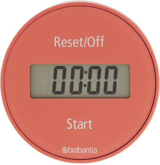 Brabantia Tasty+ kookwekker met magneet terracotta pink