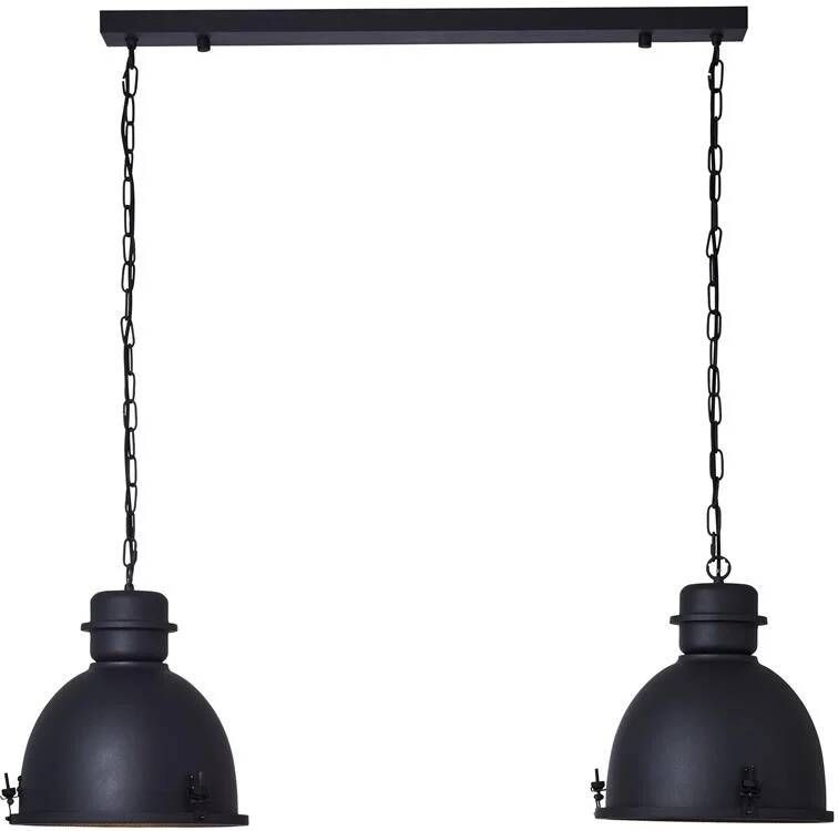 Brilliant Hanglamp Kiki Zwart 2xe27