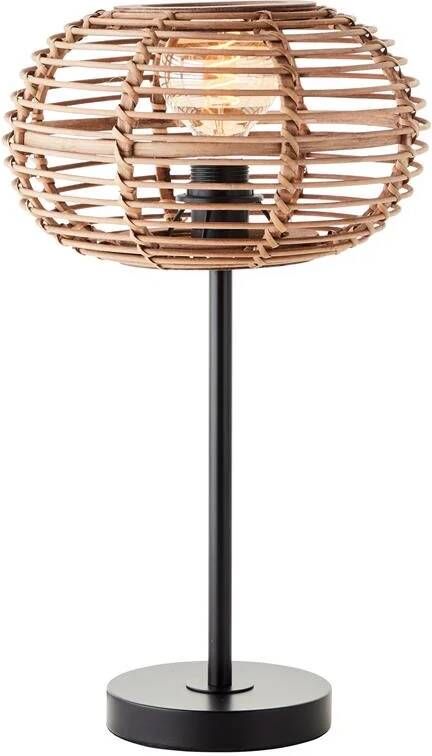 Brilliant Tafellamp Woodball Rotan ⌀28cm E27