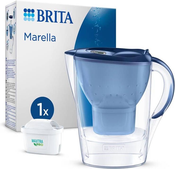 BRITA Waterfilterkan Marella Cool 2 4L Blauw incl. 1 MAXTRA PRO ALL-IN-1 filterpatroon