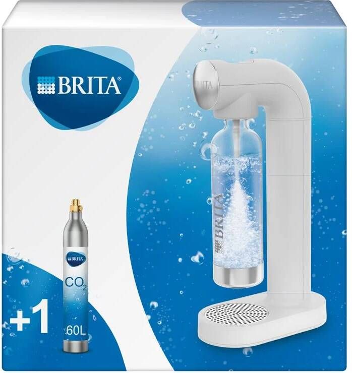 BRITA SodaONE Bruiswatertoestel Wit incl. 1 CO2-cilinder en 1 fles
