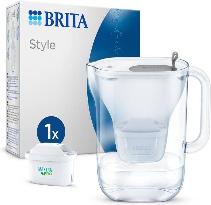 BRITA Waterfilterkan Style Cool 2 4L Grijs incl. 1 MAXTRA Pro All-in-1 filterpatroon