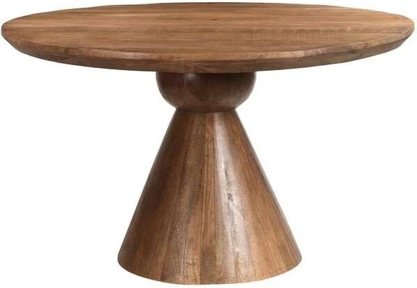 Brix Ronde Eettafel Balthazar Mangohout 130cm Bruin