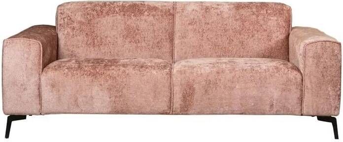 Bronx71 2 5-zits bank Vegas stof chenille roze.