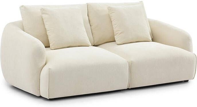 Bronx71 3-zitsbank Isa chenille off white.