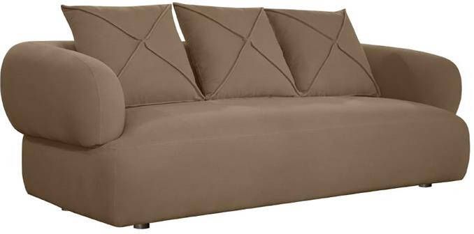 Bronx71 3-zitsbank Palermo velvet taupe