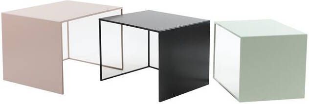 Bronx71 Bijzettafel Lucia metaal zwart 34 cm hoog.