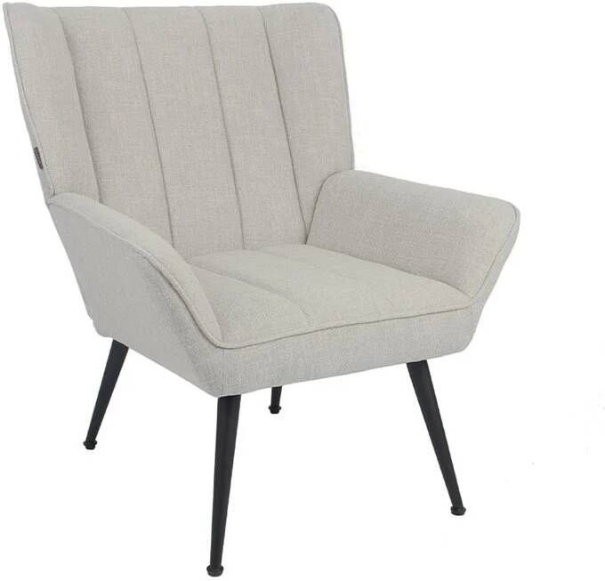 Bronx71 Fauteuil City linnen taupe.
