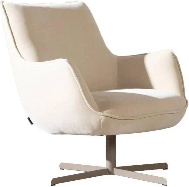 Bronx71 Fauteuil Stella draaibaar velvet beige.