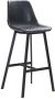 Bronx71 ® Barkruk industrieel Lauren antraciet Zithoogte 76cm Barkrukken met rugleuning Barstoelen met rugleuning Barkruk leer (PU) Barkruk grijs - Thumbnail 2