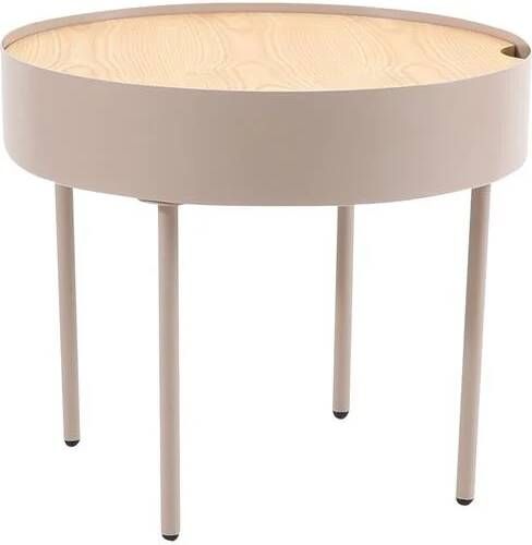 Bronx71 Salontafel Zita rond taupe.