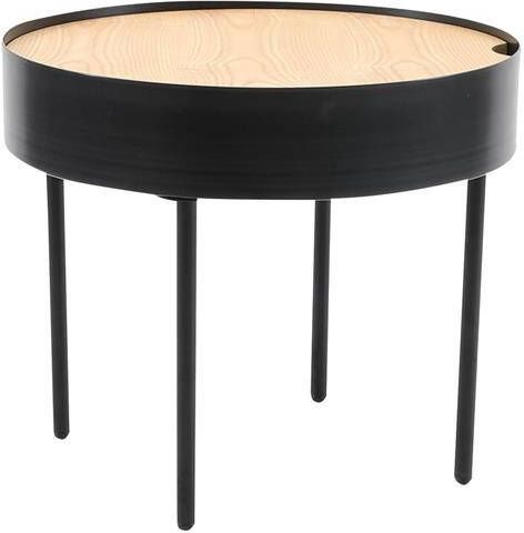 Bronx71 Salontafel Zita rond zwart.