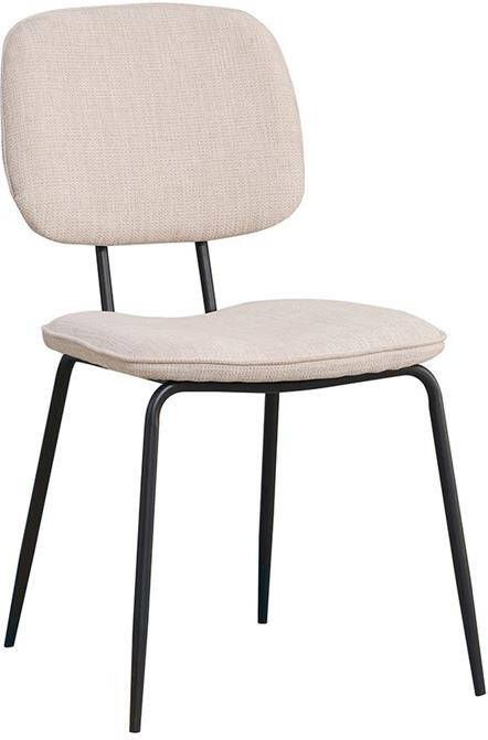 Bronx71 Scandinavische eetkamerstoel Ivar gerecyclede stof beige.
