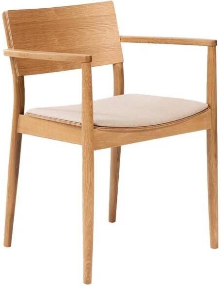 Bronx71 Scandinavische eetkamerstoel Juan naturel eiken|off white
