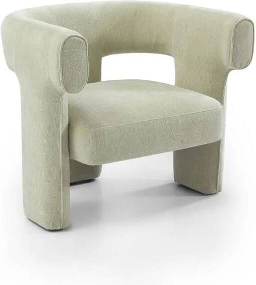 Bronx71 Scandinavische fauteuil Bibi chenille mintgroen.