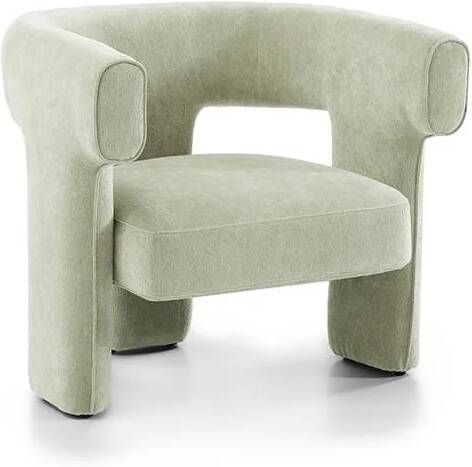 Bronx71 Scandinavische fauteuil Bibi chenille mintgroen.