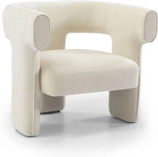 Bronx71 Scandinavische fauteuil Bibi chenille off white.