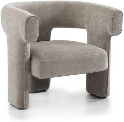 Bronx71 Scandinavische fauteuil Bibi chenille taupe.
