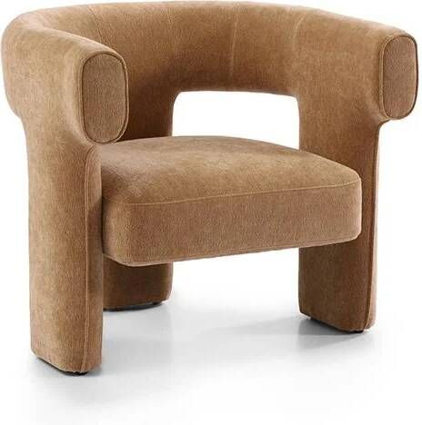 Bronx71 Scandinavische fauteuil Bibi chenille terracotta.