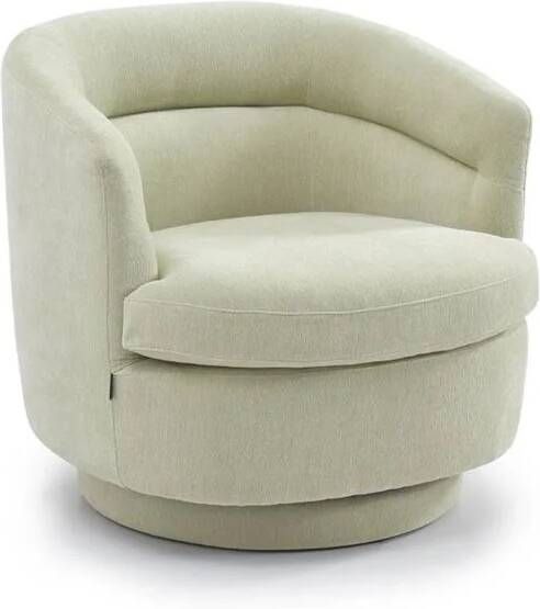 Bronx71 Scandinavische fauteuil Valerie draaibaar chenille mintgroen.