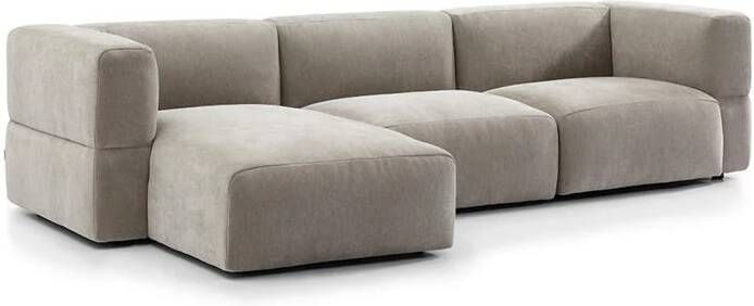 Bronx71 Scandinavische hoekbank Karla taupe links 3-zits