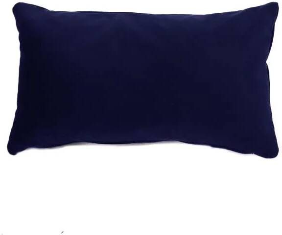 Bronx71 Sierkussen Anna velvet donkerblauw 25 x 45 cm.