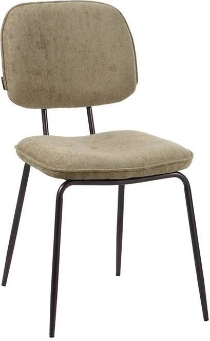 Bronx71 Velvet eetkamerstoel Javi taupe